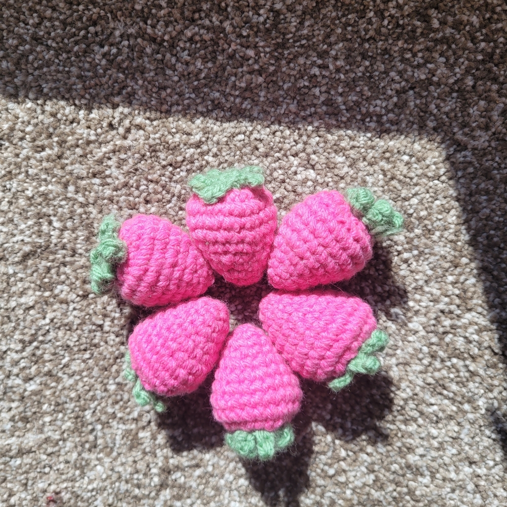 Crochet Strawberry Set